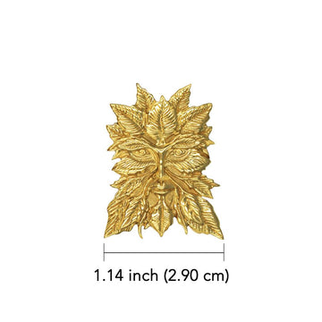 Jessica Galbreth Green Man Solid Gold Pendant GPD002 - Jewelry